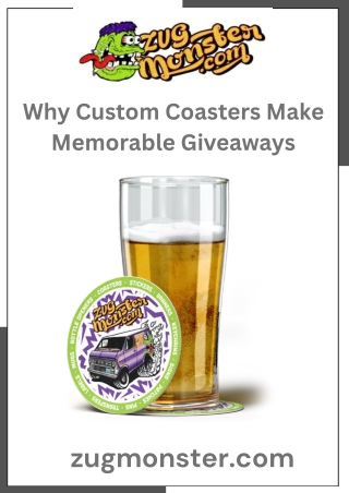 Premium Custom Coasters for Unique Branding & Gifting