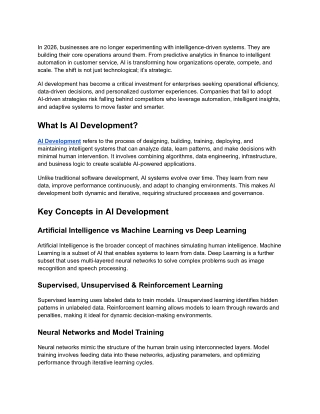 AI Development Explained_ Key Concepts, Processes, and Best Practices