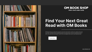 Find Your Next Great Read with OM Books