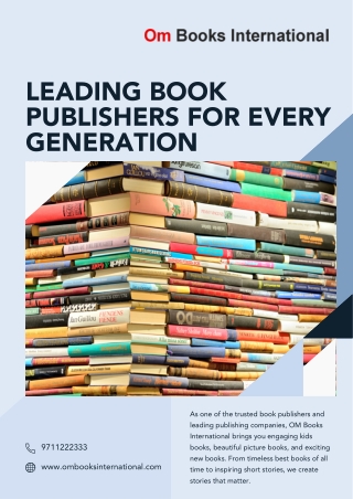 Leading Book Publishers for Every Generation