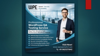Professional WordPress QA Testing Service – Bug Free, Secure & High Performance Website
