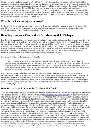 Should I Obtain A Legal Representative For An Automobile Accident That Wasnt My