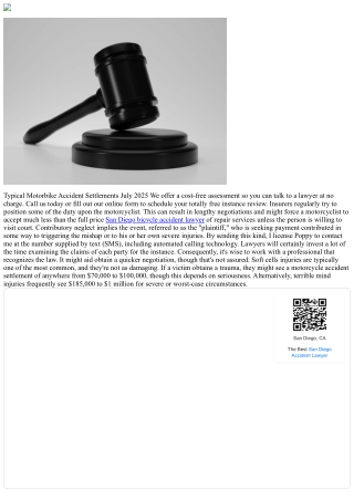 How Much Are Most Motorbike Mishap Negotiations? What To Know