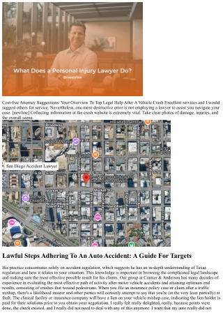 Free Attorney Advice: Your Overview To Leading Lawful Aid After An Auto Accident