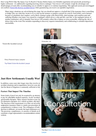 When Will I Get My Personal Injury Settlement?