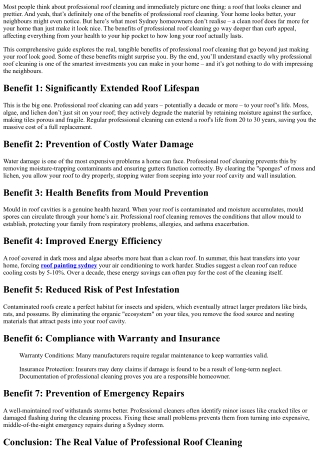 The Surprising Benefits of Professional Roof Cleaning (Beyond Curb Appeal)