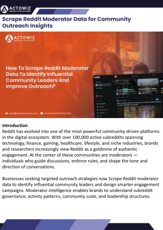 Scrape Reddit Moderator Data for Community Outreach Insights