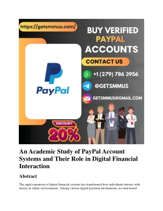 Buy Verified PayPal Accounts