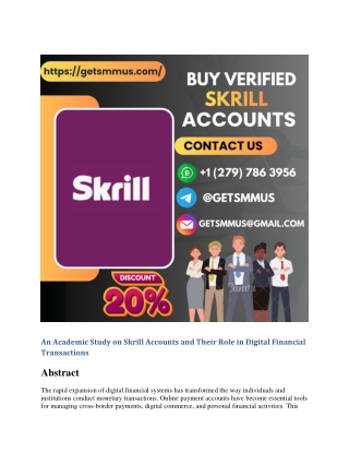 Buy Verified Skrill Accounts