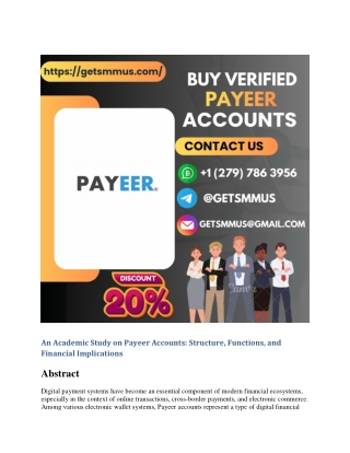 Buy Verified Payeer Accounts