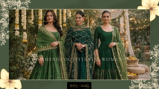 Ikshita Choudhary Mehendi Outfits For Women