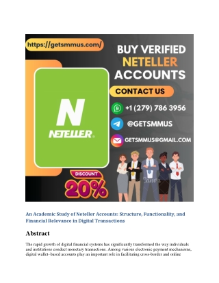 Buy Verified Neteller Accounts