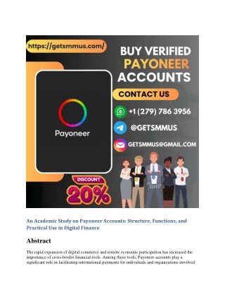 Buy Verified Payoneer Accounts
