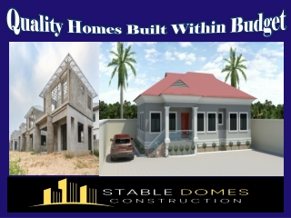 Quality Homes Built Within Budget