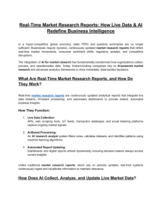 Real-Time Market Research Reports_ How Live Data & AI Redefine Business Intelligence