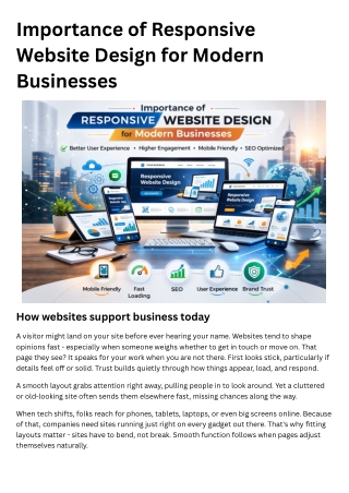Why Responsive Website Design is Essential for Business Growth