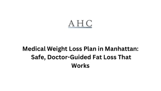 Medical Weight Loss Plan in Manhattan