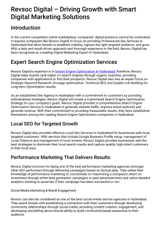 Performance Marketing Agency In Hyderabad