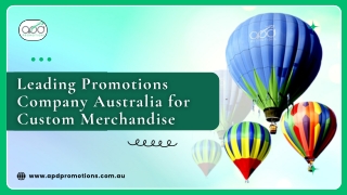 Leading Promotions Company Australia for Custom Merchandise