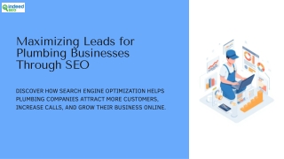 Unlock More Leads for Your Plumbing Business with SEO