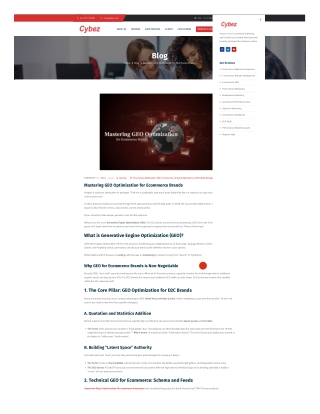 Mastering GEO Optimization for Ecommerce Brands