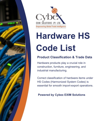 Hardware HS Code List & Import Export Trade Data Guide