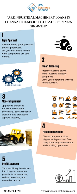 Are Industrial Machinery Loans in Chennai the Secret to Faster Business Growth
