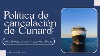 ¿Qué pasa con mi depósito si necesito cancelar un crucero?