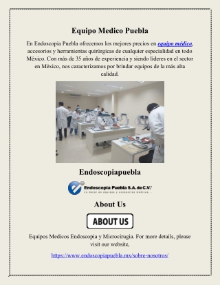 Equipo Medico Puebla