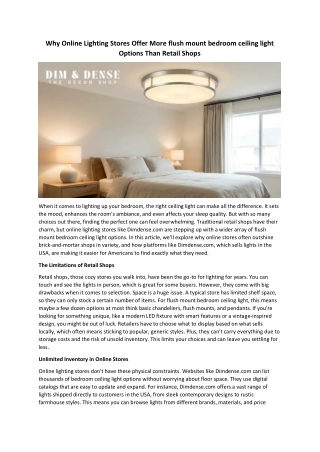 Why Online Lighting Stores Offer More flush mount bedroom ceiling light Options 