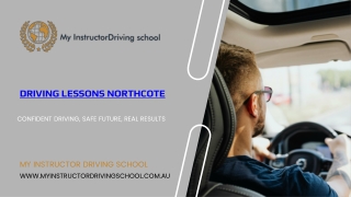   Start Driving Lessons Northcote Today | My Instructor Driving School