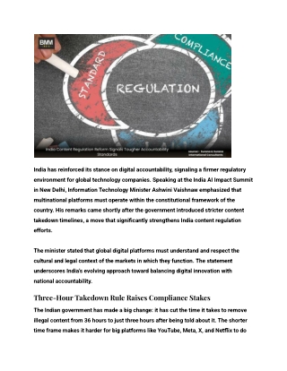 India Content Regulation Reform Signals Tougher Accountability Standards