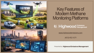 Key Features of Modern Methane Monitoring Platforms