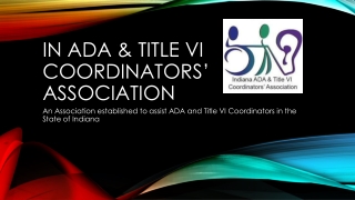 IN ADA & Title VI Coordinators’ Association