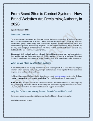From Brand Sites to Content Systems: How Brand Websites Are Reclaiming Authority