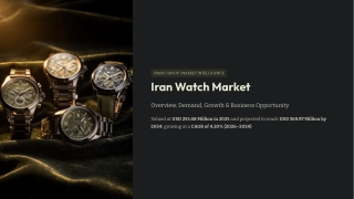 Iran Watch Market 2034