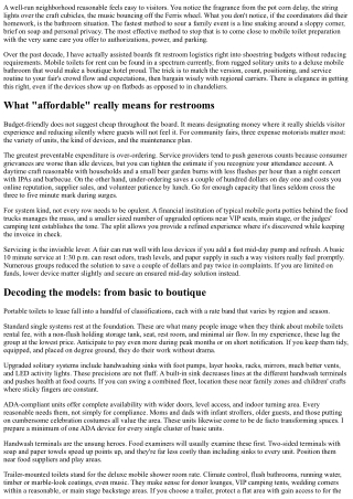 Portable Commode to Rent: Budget-Friendly Options for Area Fairs