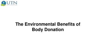 The Environmental Benefits of Body Donation