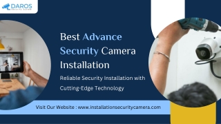 Best Advance Security Camera Installation