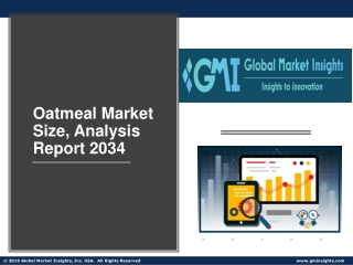 Oatmeal Market Size, Analysis Report 2034