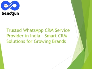 Trusted WhatsApp CRM Service Provider in India – Smart CRM Solutions for Growing