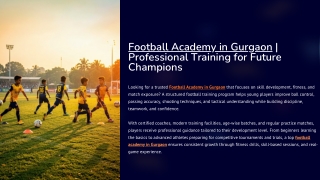 Football Academy in Gurgaon Professional Training for Future  Champions