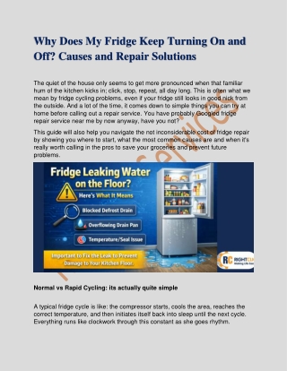 Why Does My Fridge Keep Turning On and Off  Causes and Repair Solutions