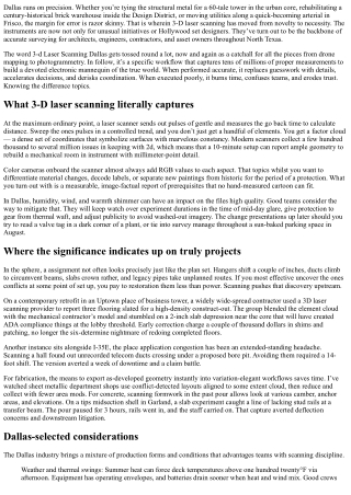 3-D Laser Scanning Dallas: The Future of Accurate Surveying