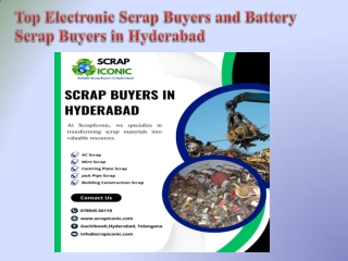 Top Electronic Scrap Buyers and Battery Scrap Buyers in Hyderabad