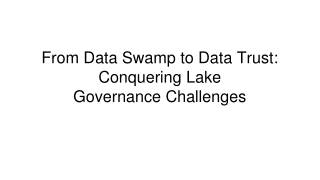 From Data Swamp to Data Trust_ Conquering Lake  Governance Challenges
