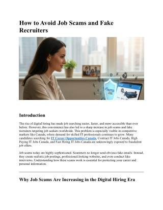 How to Avoid Job Scams and Fake Recruiters
