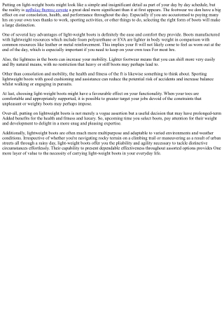 The Lighter Way: Transforming Your Day with Lightweight Footwear