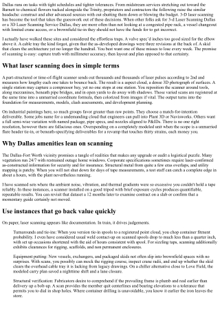 3-D Laser Scanning Dallas for Oil, Gas, and Industrial Sites