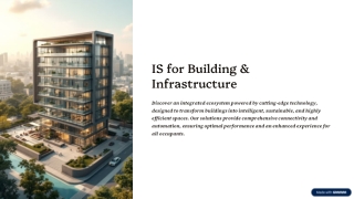 Integrated Suite for Smarter Building & Infrastructure Management